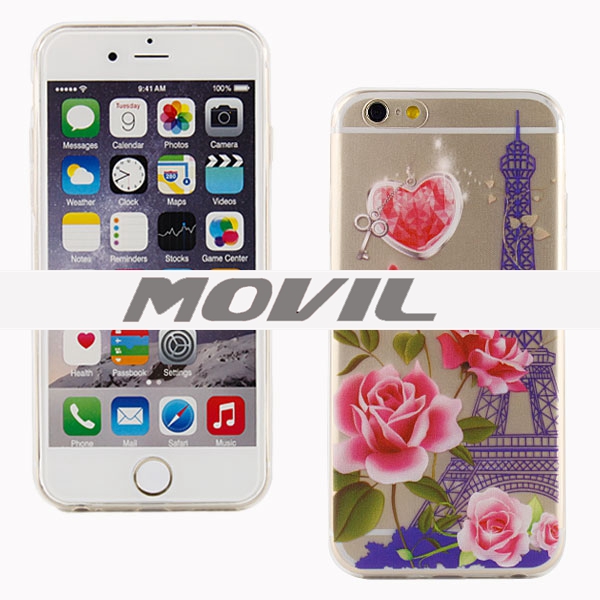 NP-2115 Impresión fina TPU funda para Apple iPhone 6-11